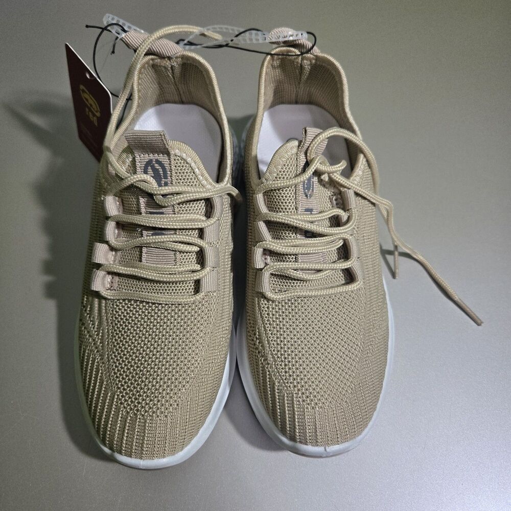 Marc Ecko Unltd Men's Tan Knit Lace Up Running Shoes Sneaker Size 2 New